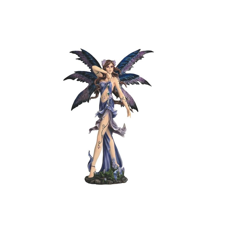 purple fairy figurine